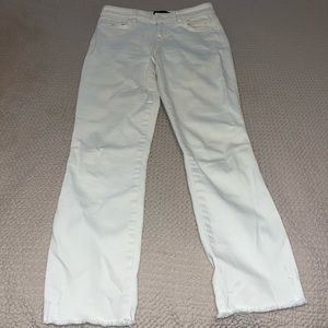Sanctuary white cropped straight jeans